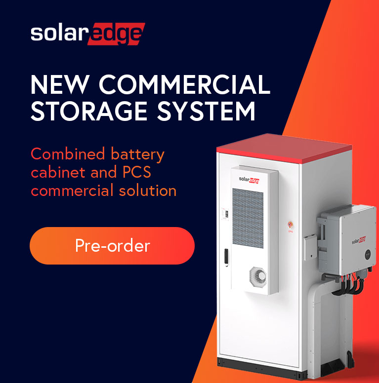 Pre-order the SolarEdge commercial storage system at CCL